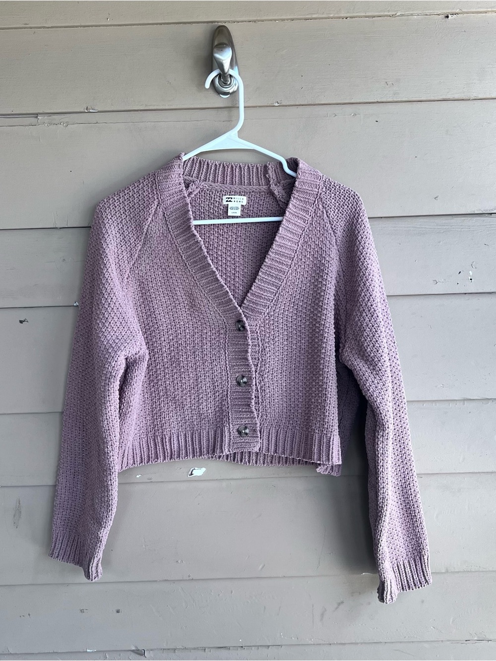 Billabong Knitted Cropped Cardigan Sweater Size S